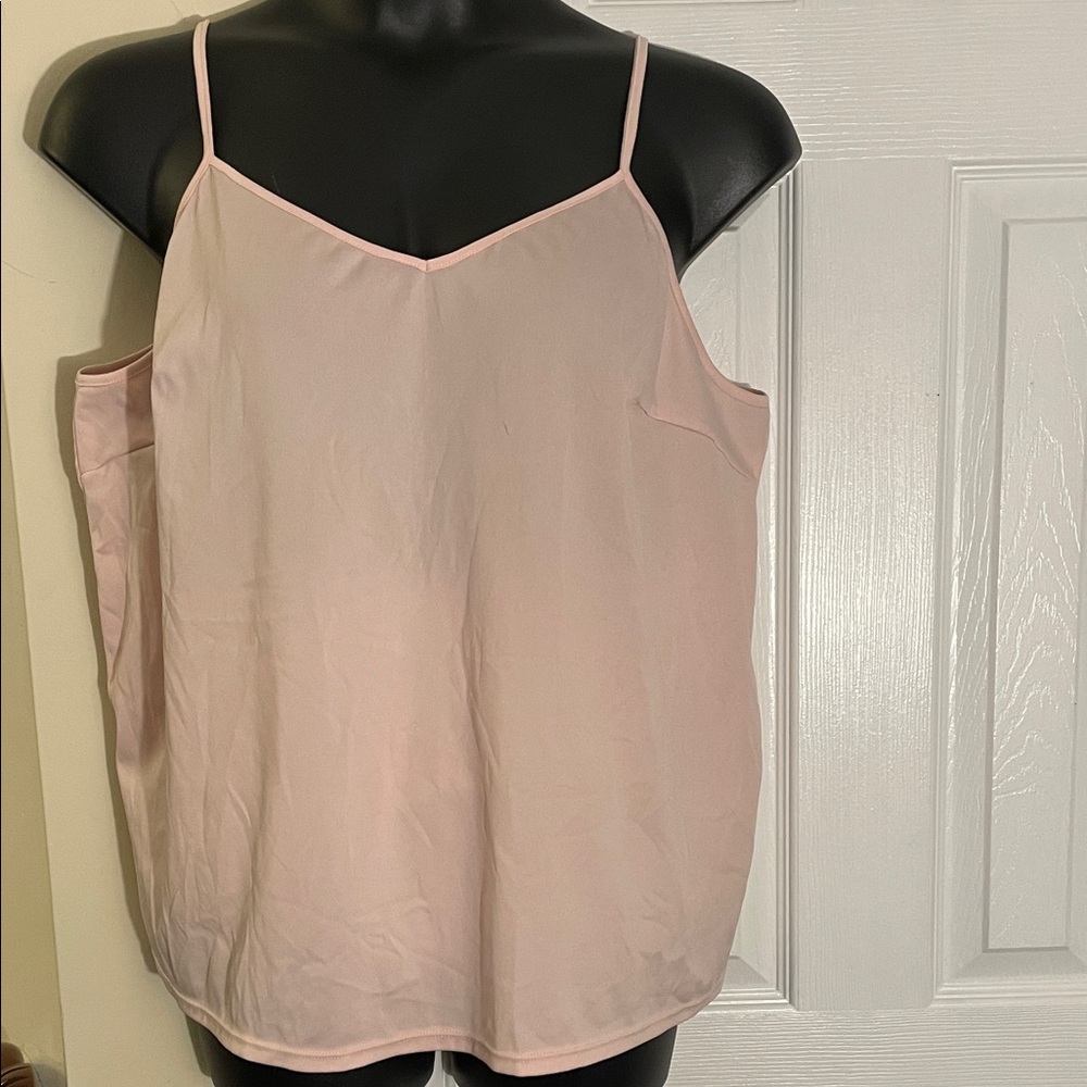 Women's Pink Stretch Satin Slip liner Camisole Xxl